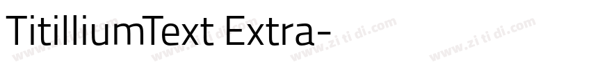TitilliumText Extra字体转换